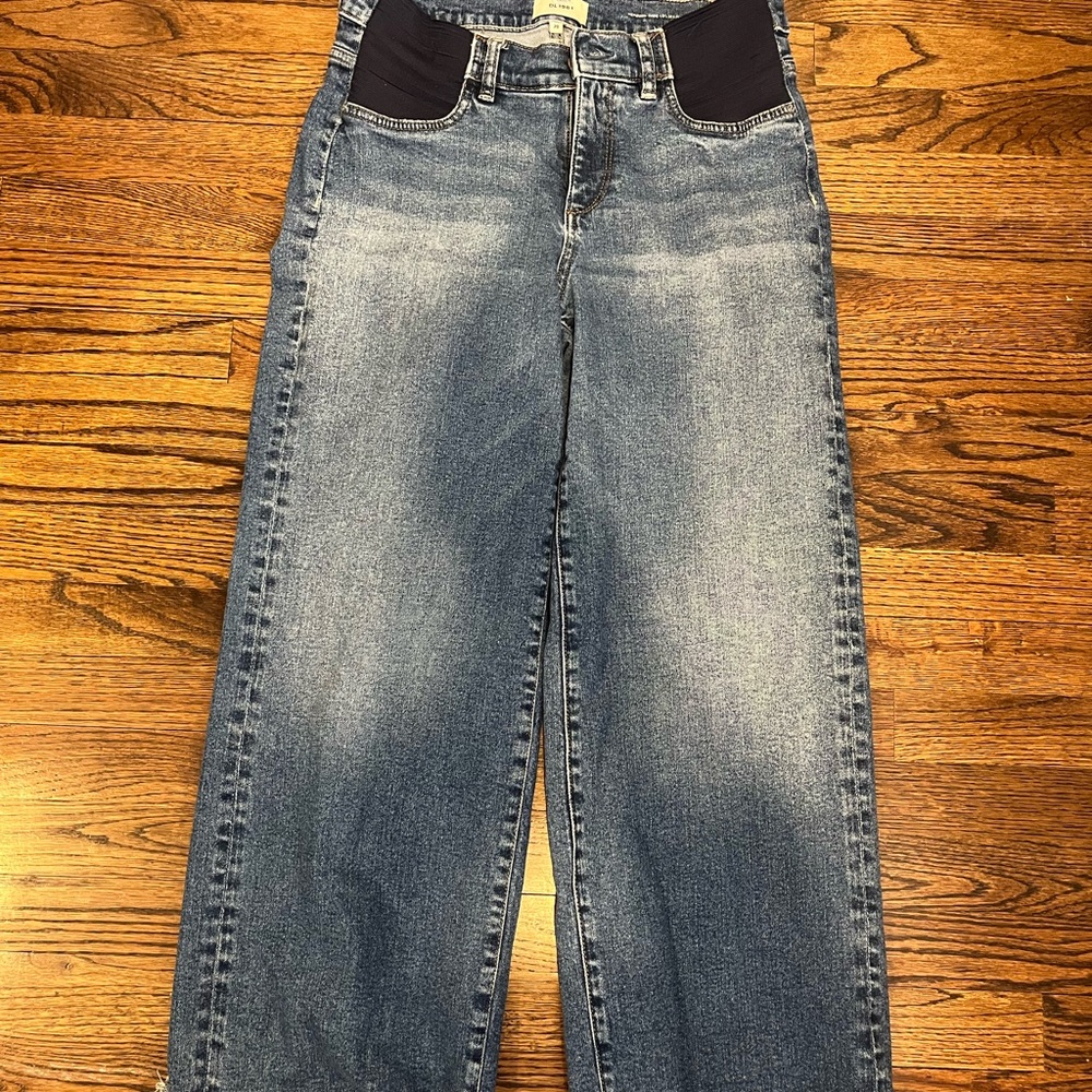 Women’s DL1961 wide leg maternity jeans